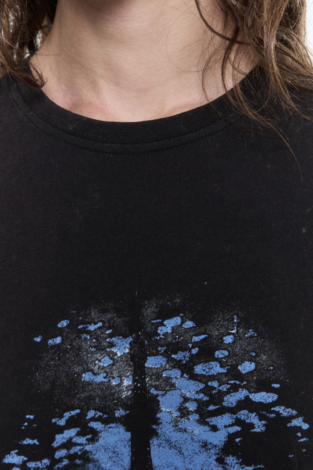 Футболка oversize удлиненная с принтом - цвет серый - 6