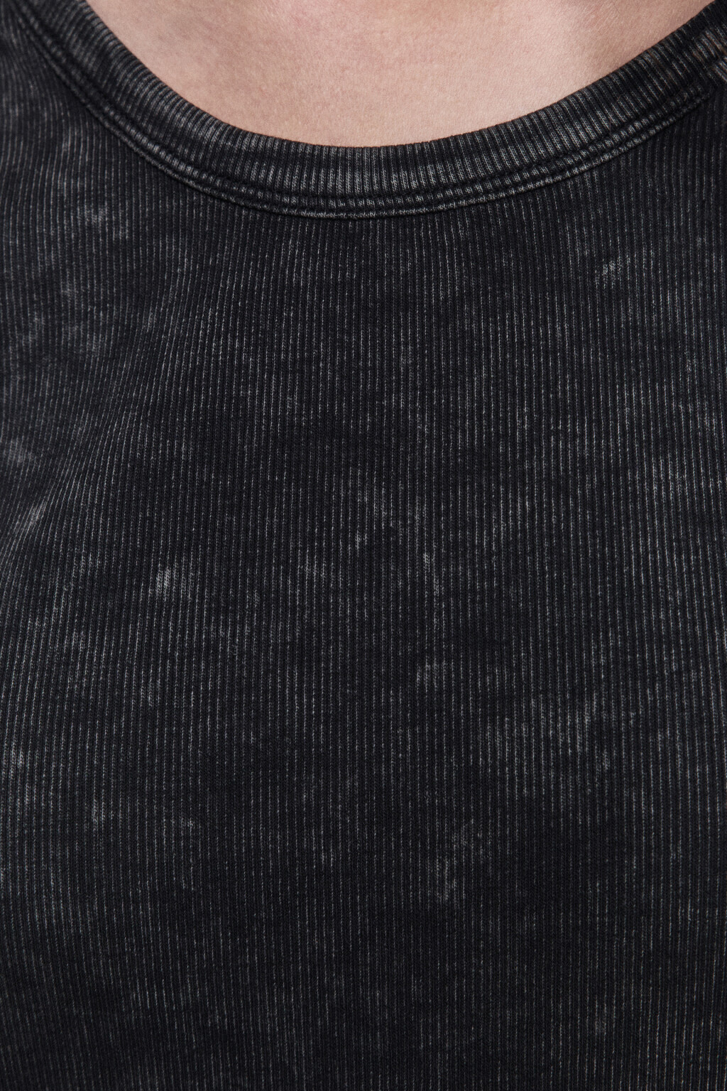 Майка в рубчик с вареным эффектом - цвет серый - 6