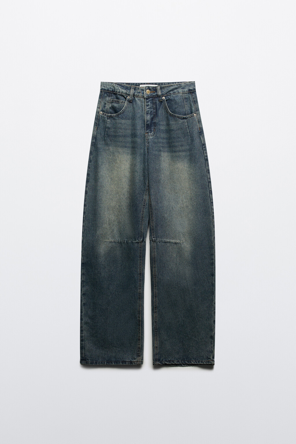 Джинсы barrel fit со средней посадкой - цвет голубой - 9