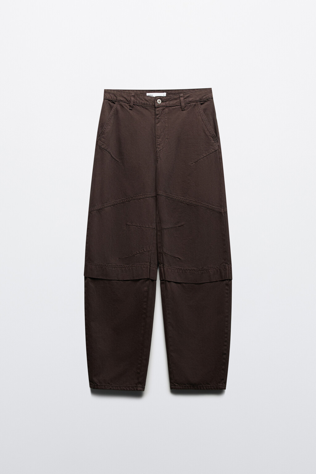 Джинсы barrel fit со средней посадкой - цвет коричневый - 9