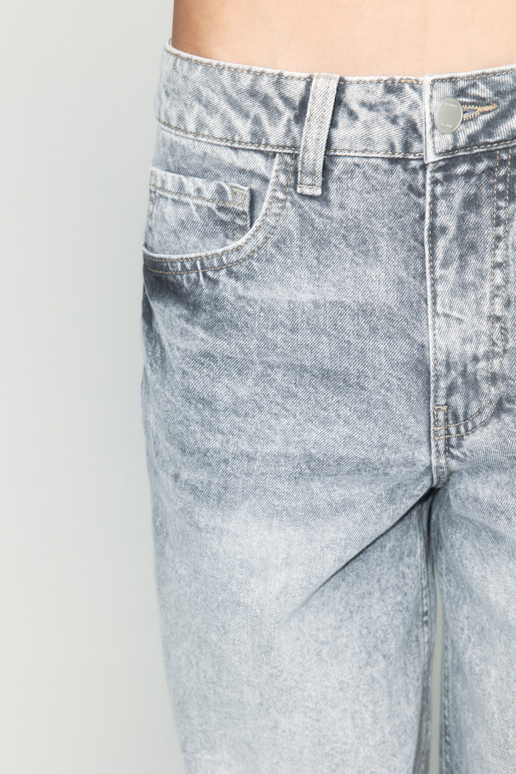 Джинсы carpenter fit с декоративной петлей - цвет серый - 6
