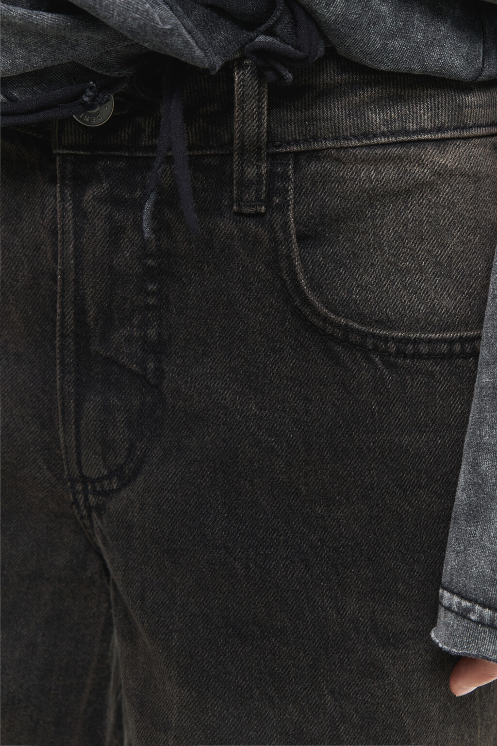 Джинсы straight fit прямые со средней посадкой - цвет серый - 6