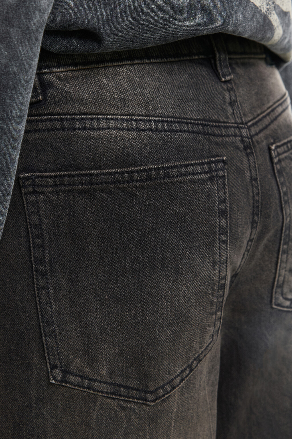 Джинсы straight fit прямые со средней посадкой - цвет серый - 7