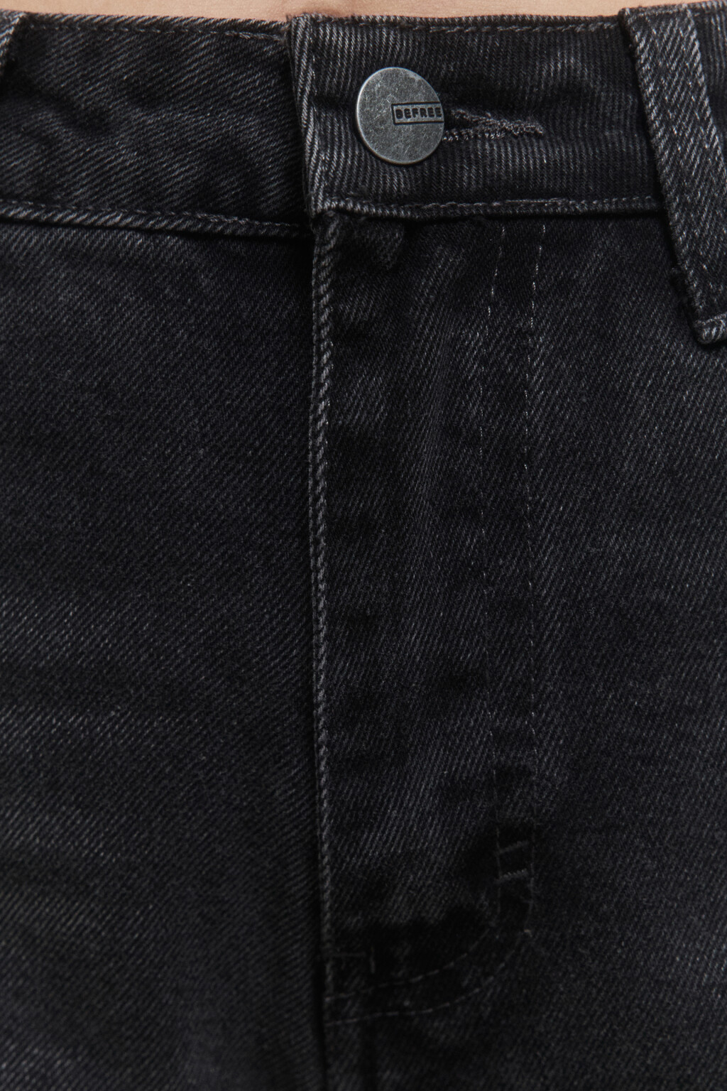 Джинсы прямые с высокой посадкой и разрезами - цвет серый - 6