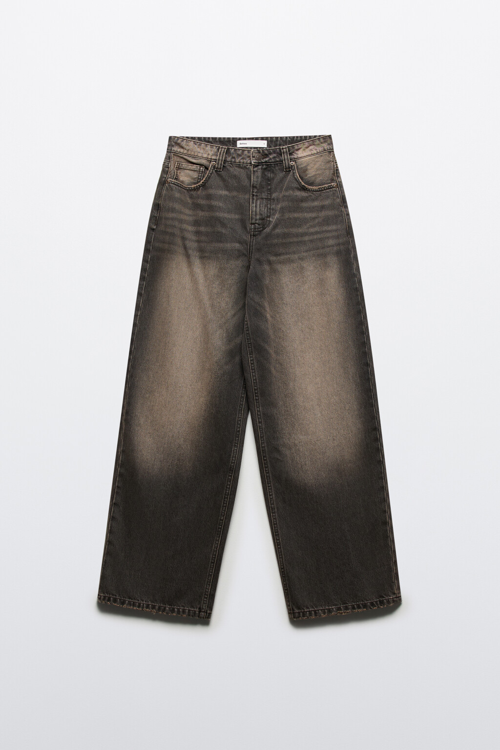 Джинсы baggy fit со средней посадкой - цвет коричневый - 8