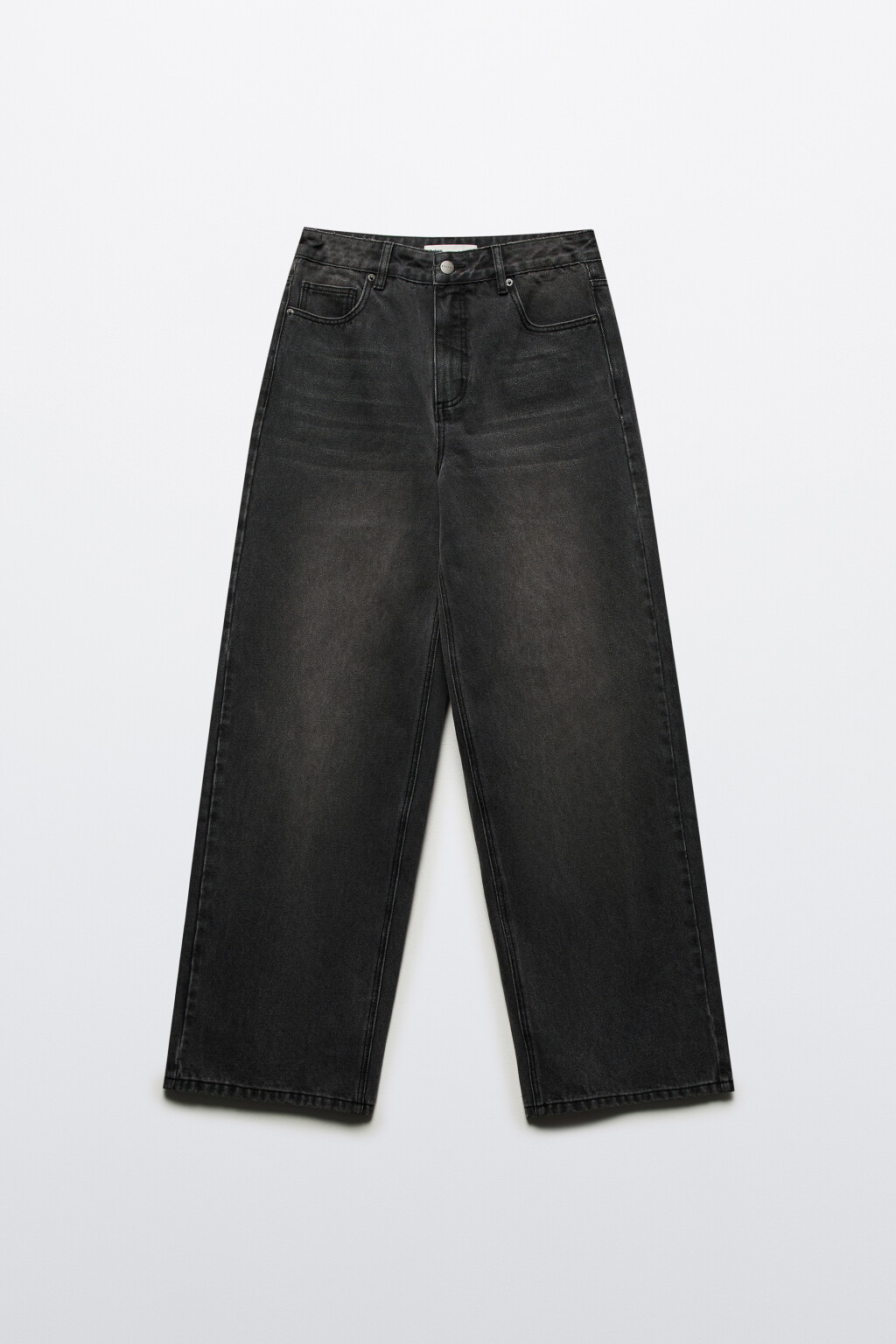 Джинсы baggy fit с эффектом масляной стирки - цвет серый - 11