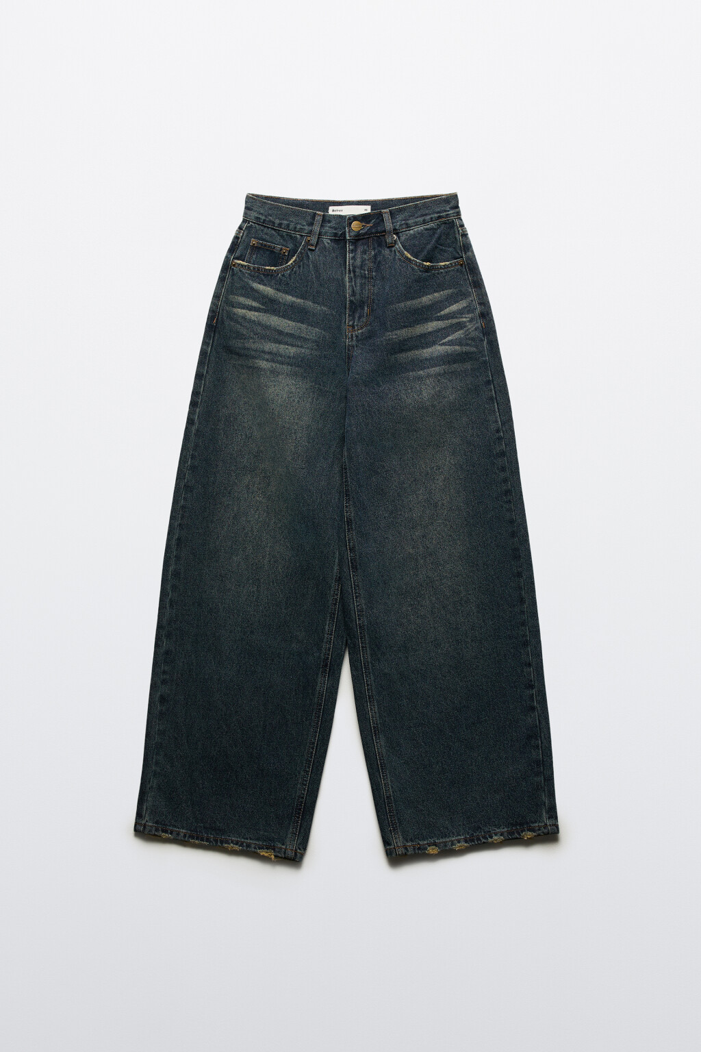 Джинсы baggy fit со средней посадкой - цвет синий - 8