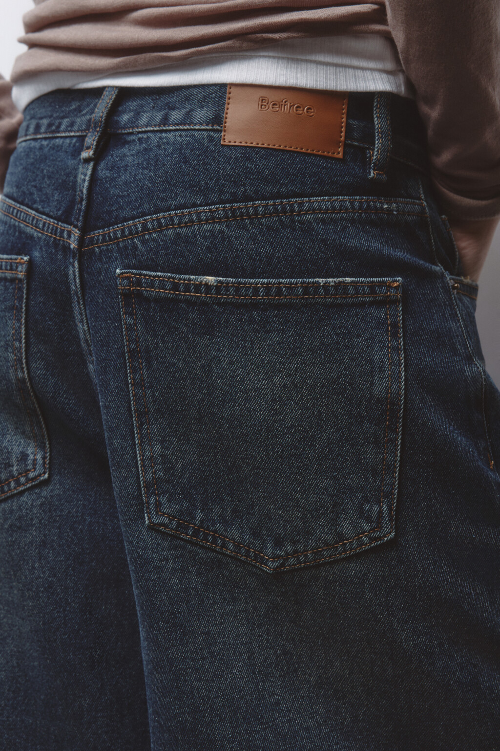 Джинсы baggy fit со средней посадкой - цвет синий - 7