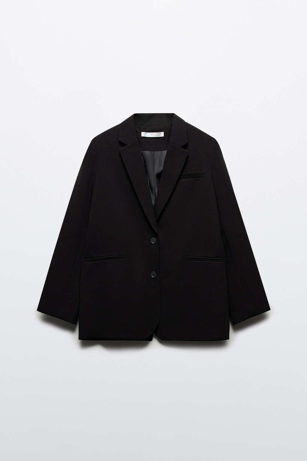 Пиджак прямой однобортный из костюмной ткани - цвет черный - 8