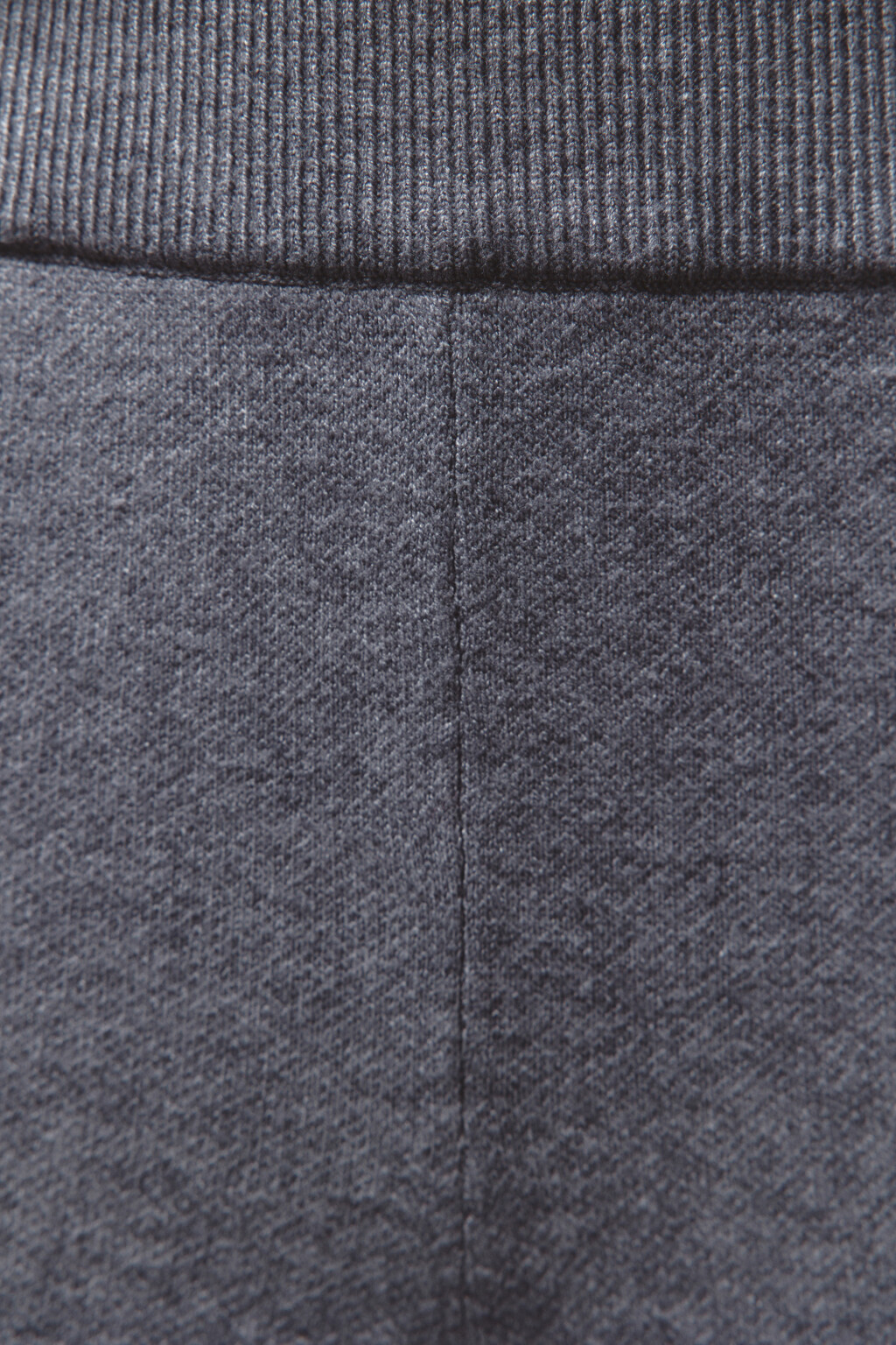 Брюки прямые из вязаного трикотажа - цвет серый - 6
