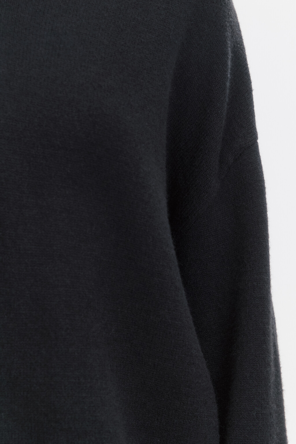 Джемпер вязаный с воротником на молнии - цвет черный - 7
