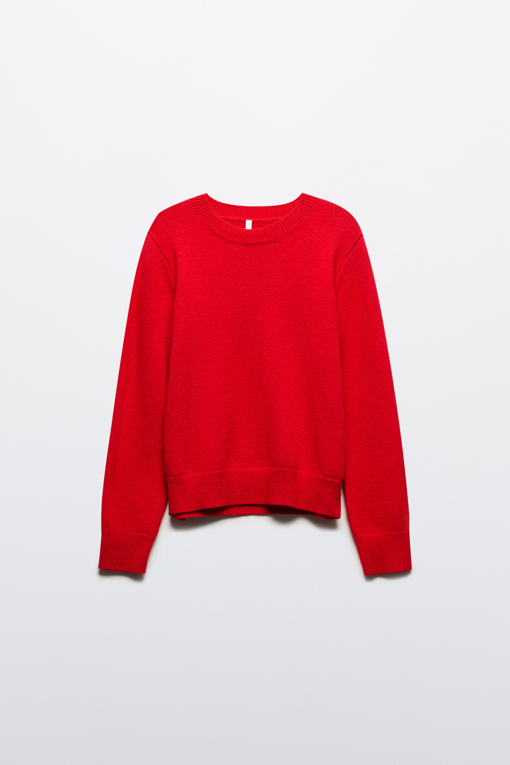 Джемпер вязаный свободного кроя - цвет красный - 11