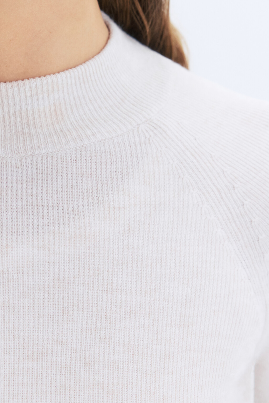 Водолазка вискозная с коротким воротником - цвет бежевый - 6