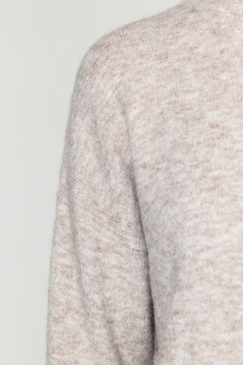 Свитер тонкой вязки с воротником - цвет бежевый - 7