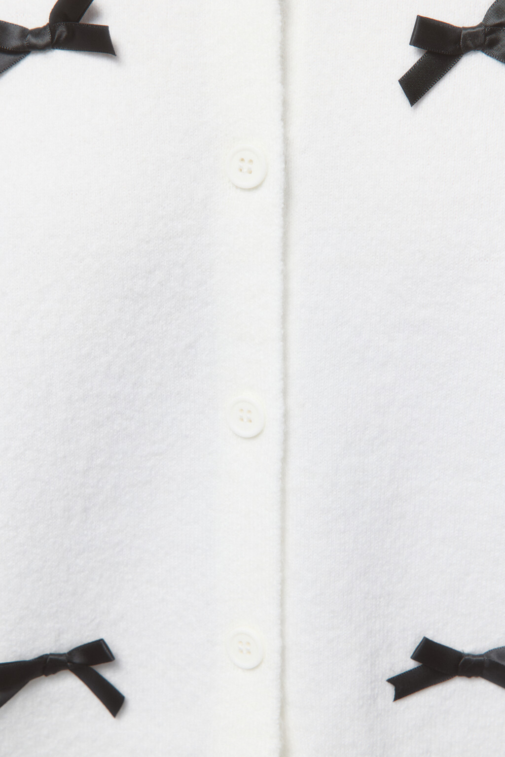 Кардиган на пуговицах вязаный с декором - цвет молочный - 6