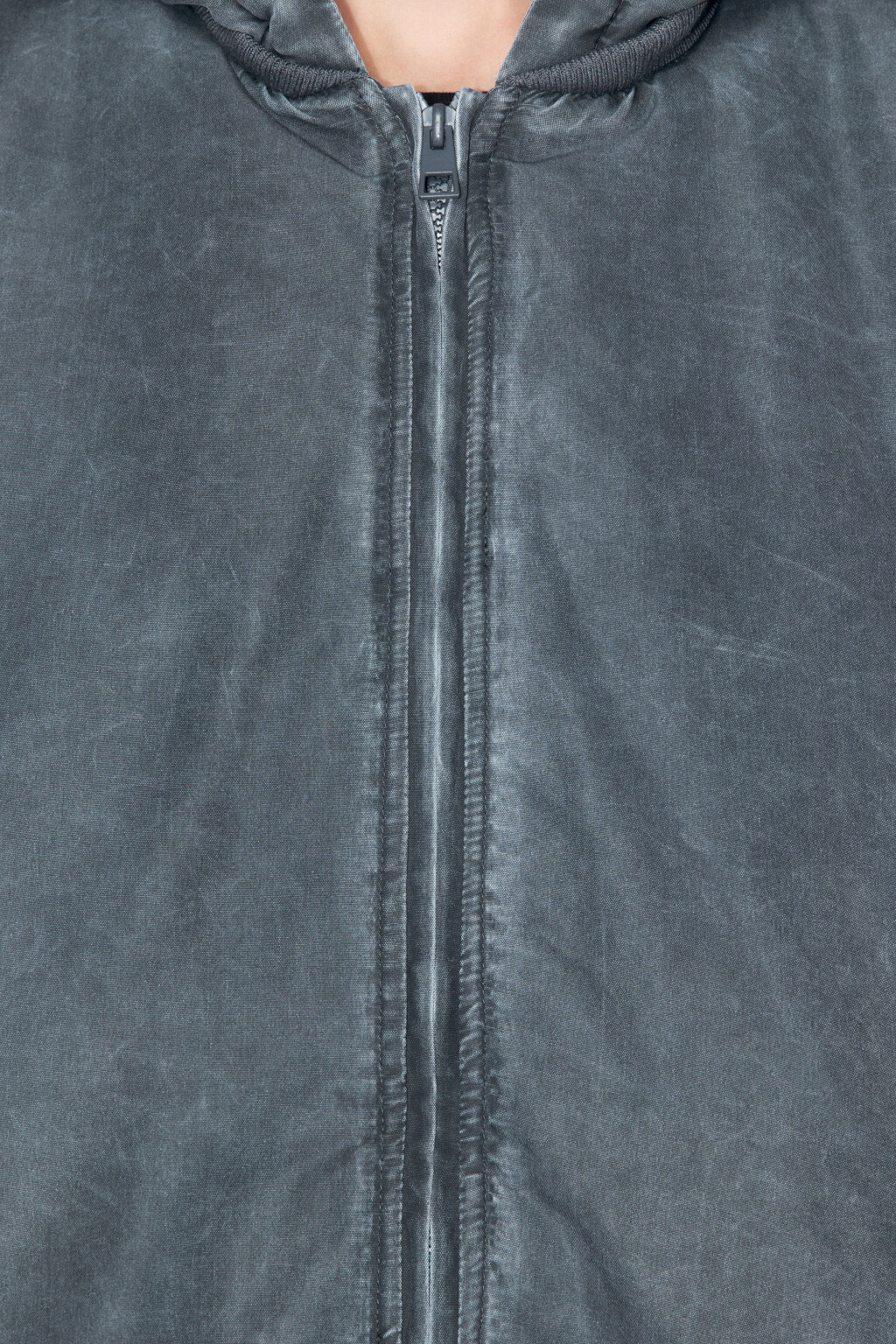 Куртка-бомбер oversize с вареным эффектом - цвет серый - 6