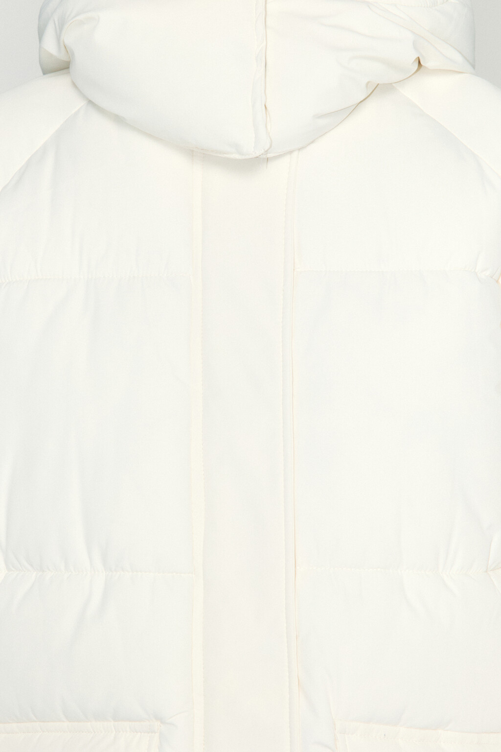 Куртка стеганая с воротником-стойкой и капюшоном - цвет молочный - 6
