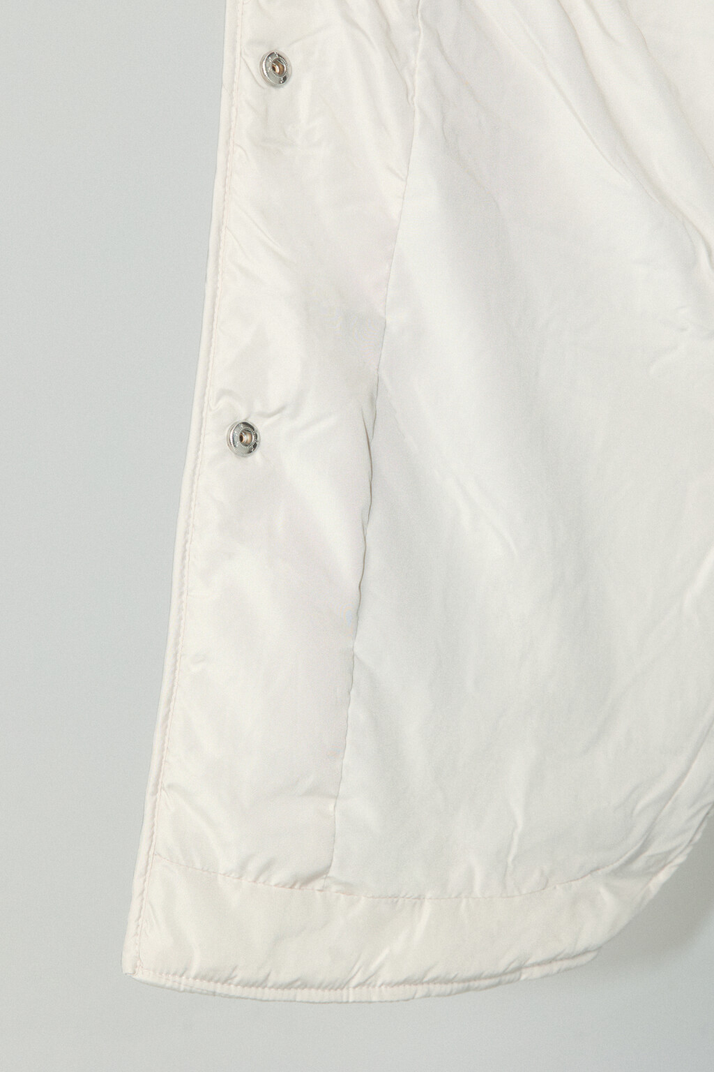 Пальто стеганое утепленное с капюшоном - цвет молочный - 8