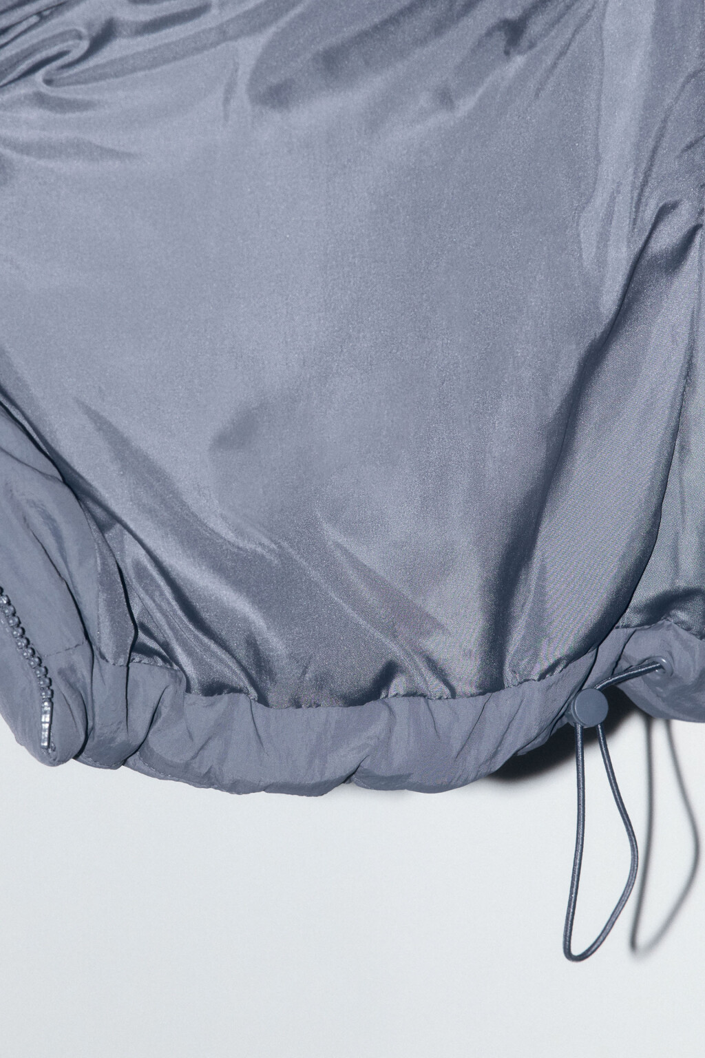 Куртка короткая стеганая с капюшоном - цвет синий - 9