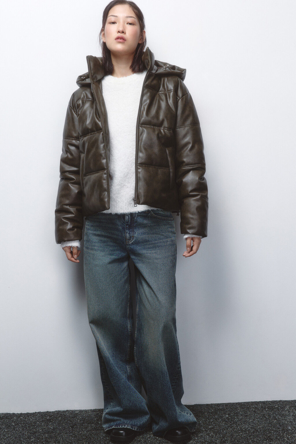 Куртка стеганая с капюшоном и вареным эффектом - цвет мультиколор - 2