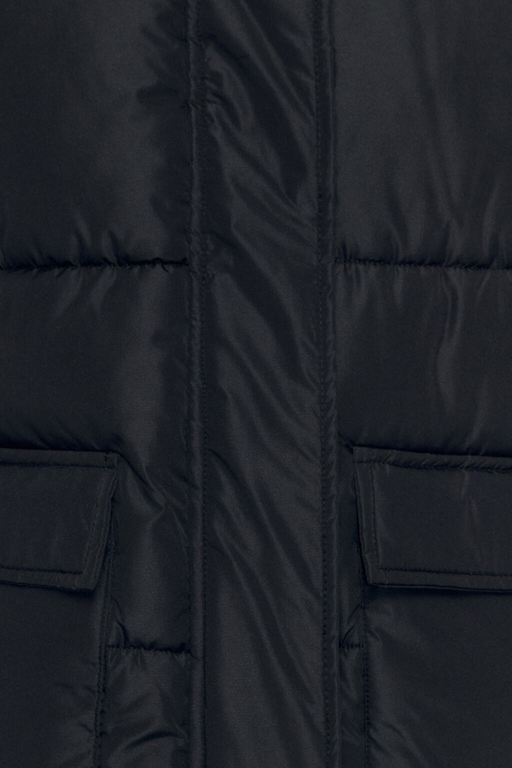 Куртка стеганая с воротником-стойкой и капюшоном - цвет черный - 7