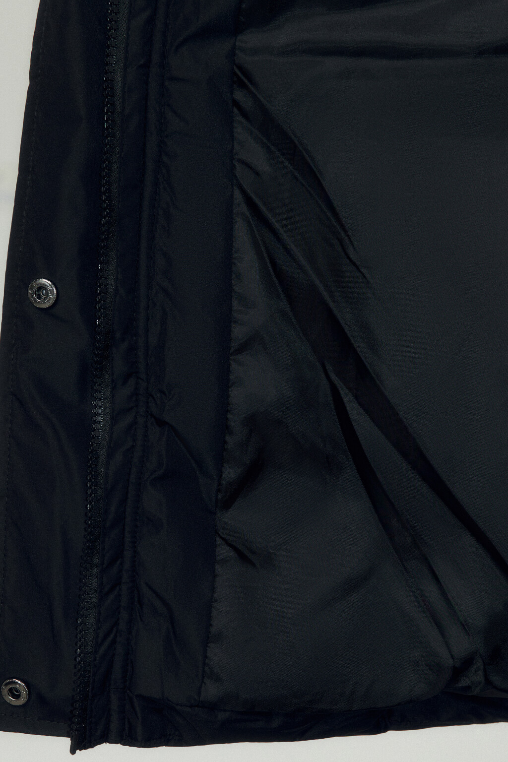 Куртка стеганая с воротником-стойкой и капюшоном - цвет черный - 8