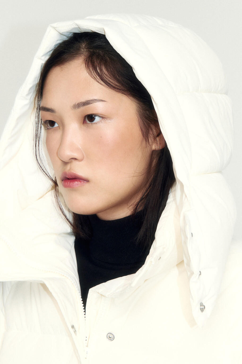 Куртка стеганая с воротником-стойкой и капюшоном - цвет бежевый - 6