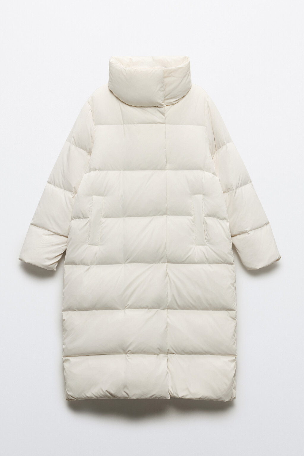 Пуховик стеганый на натуральном утеплителе - цвет бежевый - 9