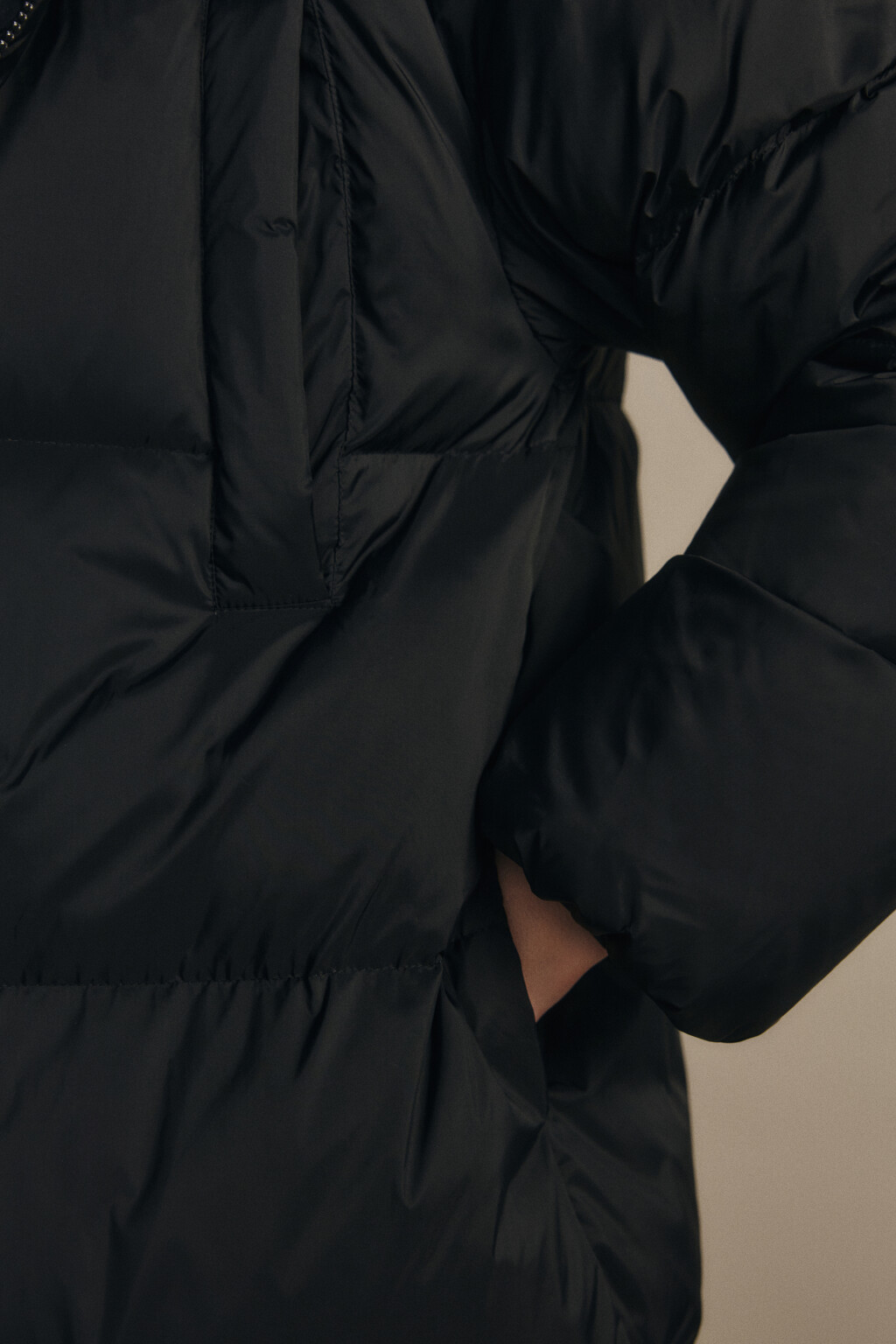 Пальто стеганое на натуральном утеплителе - цвет черный - 8