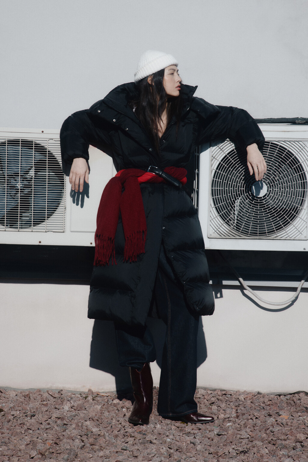 Пальто стеганое на натуральном утеплителе - цвет черный - 2