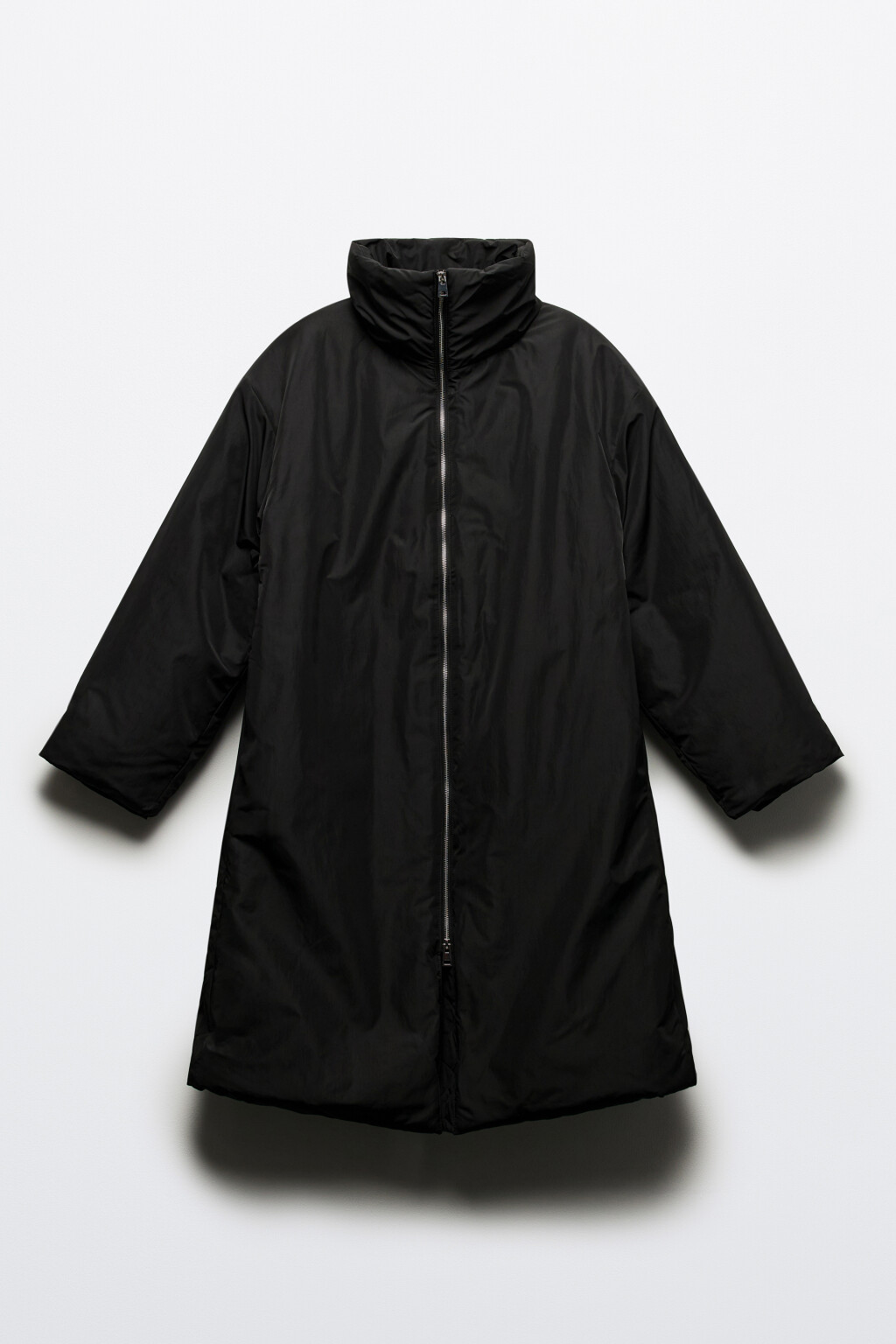 Пальто утепленное с воротником-стойкой - цвет черный - 9