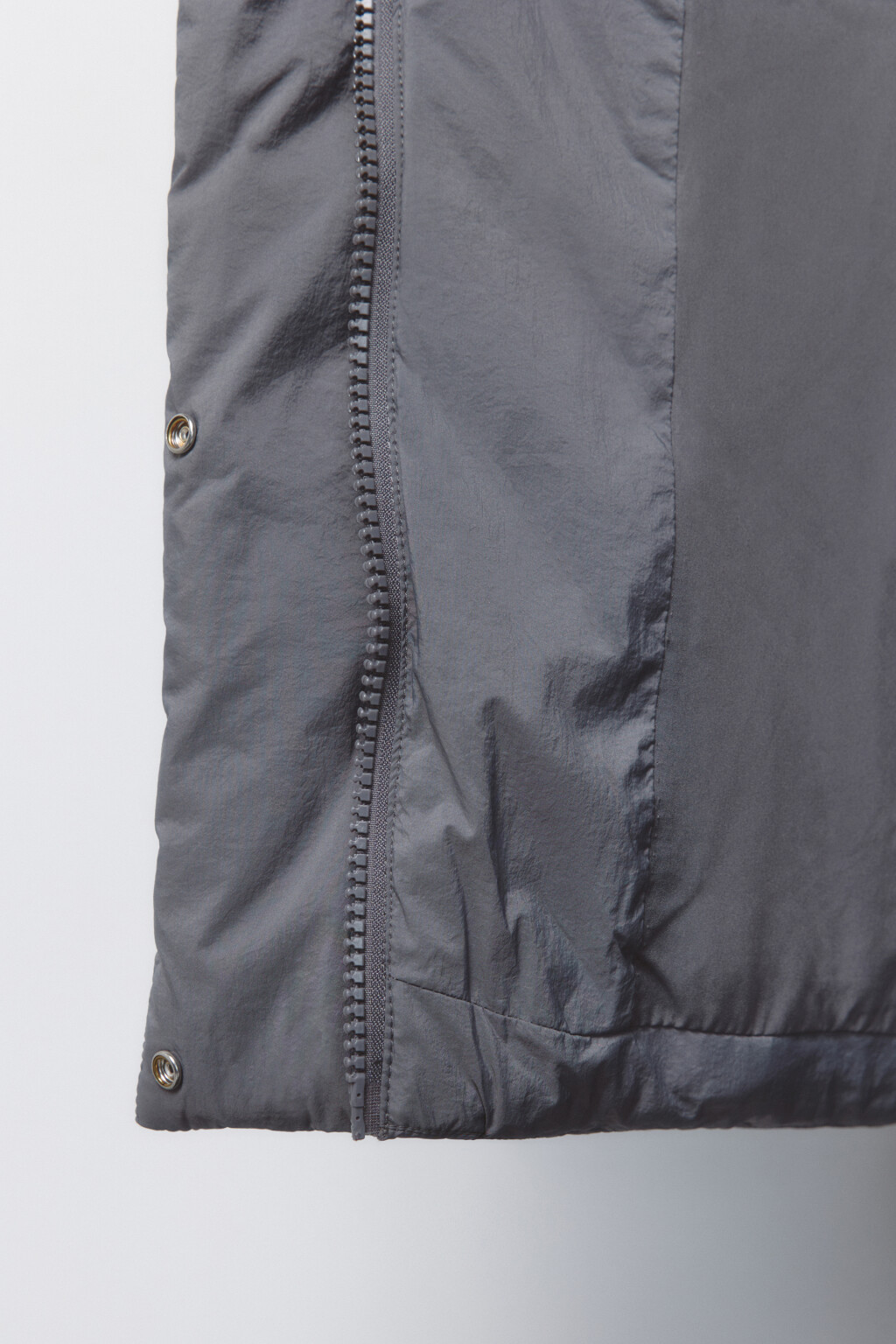 Куртка oversize стеганая с воротником-стойкой - цвет серый - 8