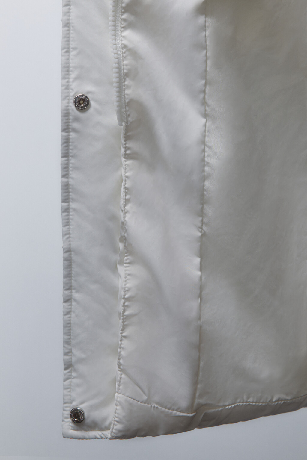 Пальто стеганое с утепленным капюшоном - цвет молочный - 9