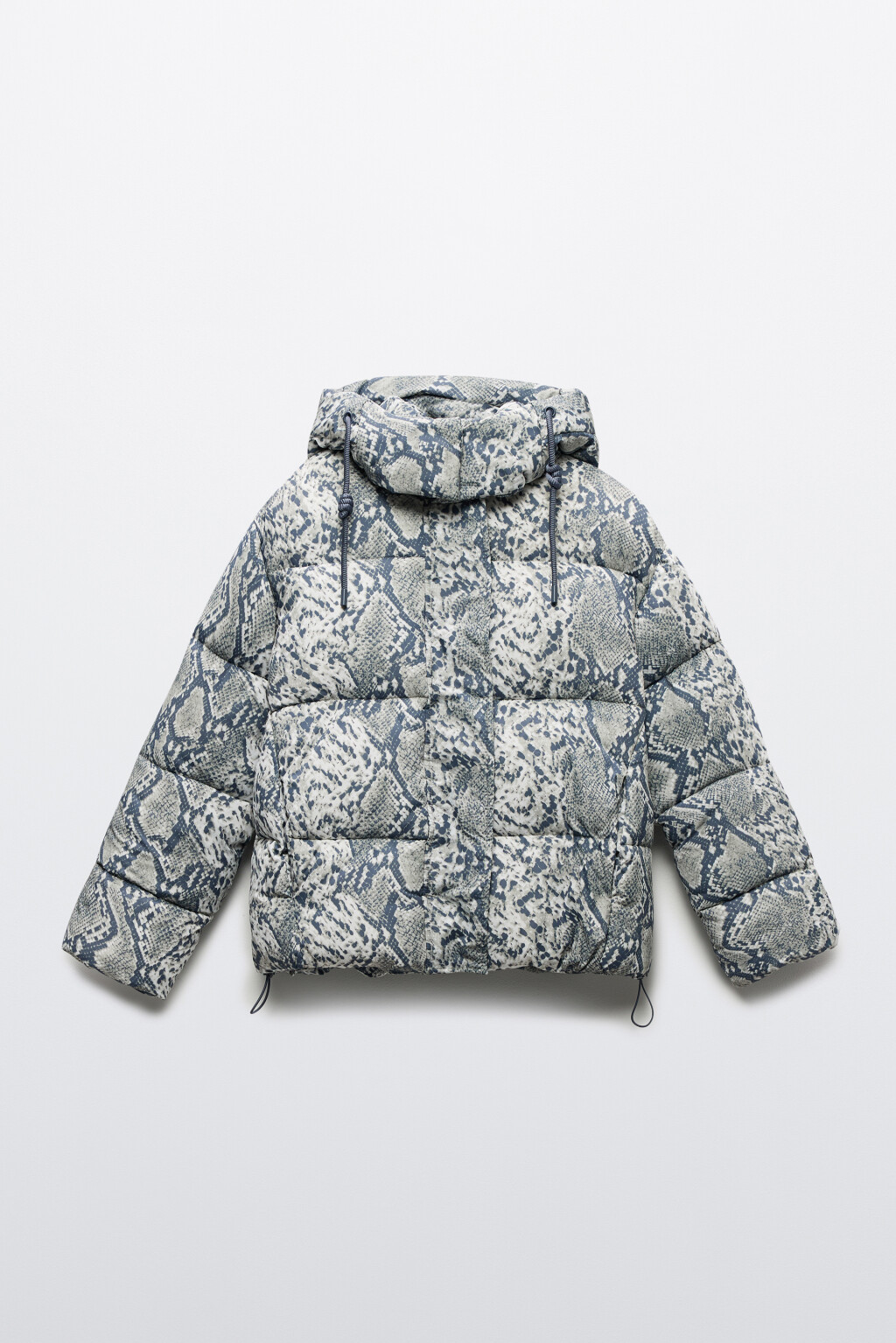 Куртка стеганая с анималистическим принтом - цвет серый - 9
