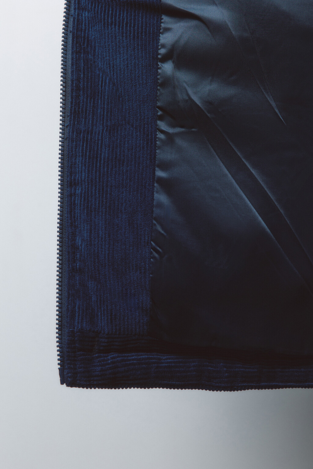Куртка oversize вельветовая с воротником-стойкой - цвет синий - 9