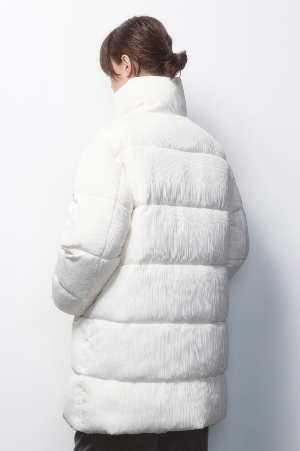 Куртка стеганая с воротником-стойкой - цвет молочный - 4