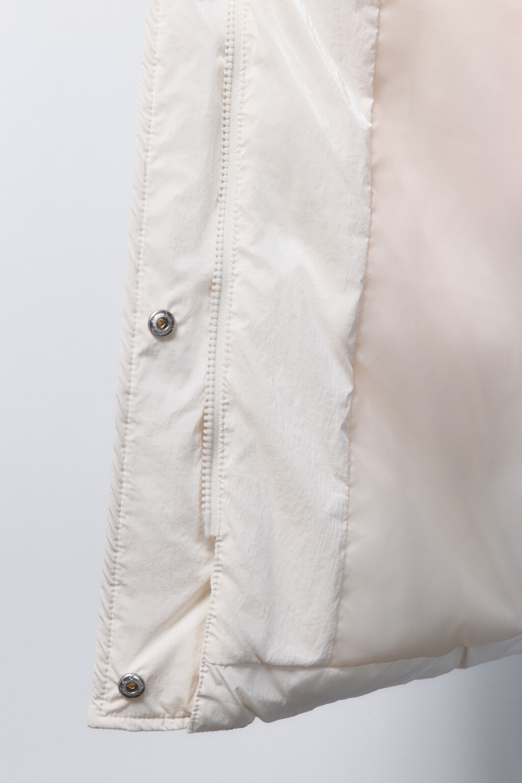 Куртка стеганая с жемчужным покрытием - цвет молочный - 8