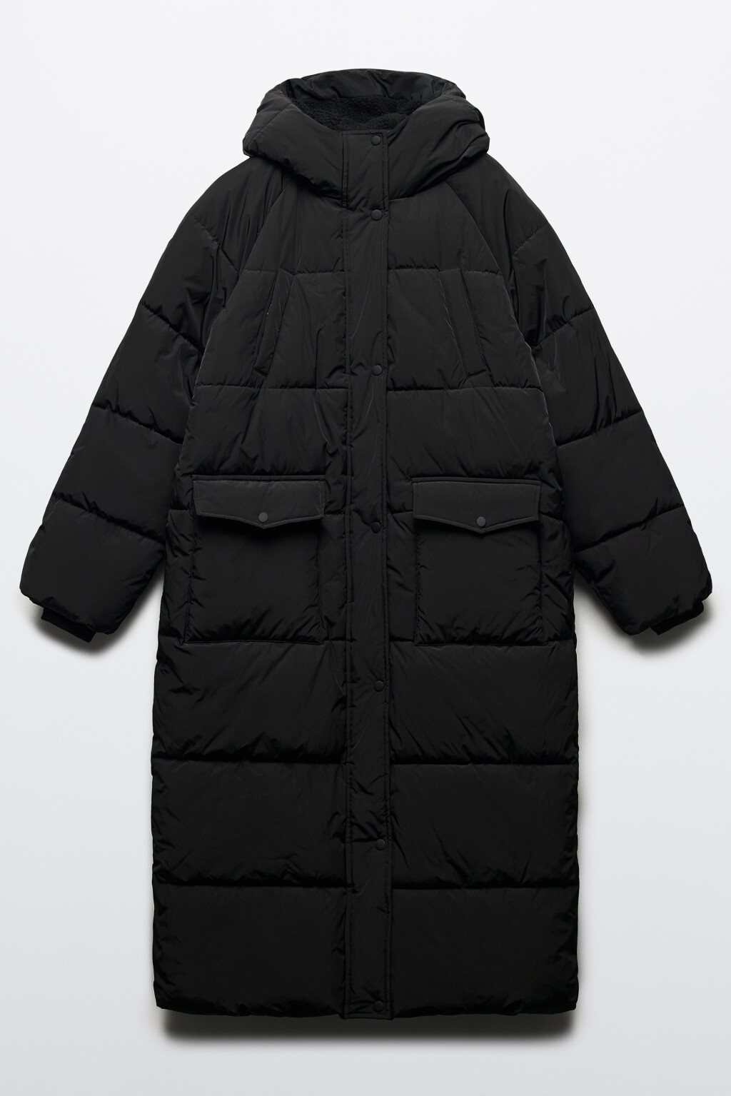 Куртка стеганая с подкладкой из искусственного меха - цвет черный - 10