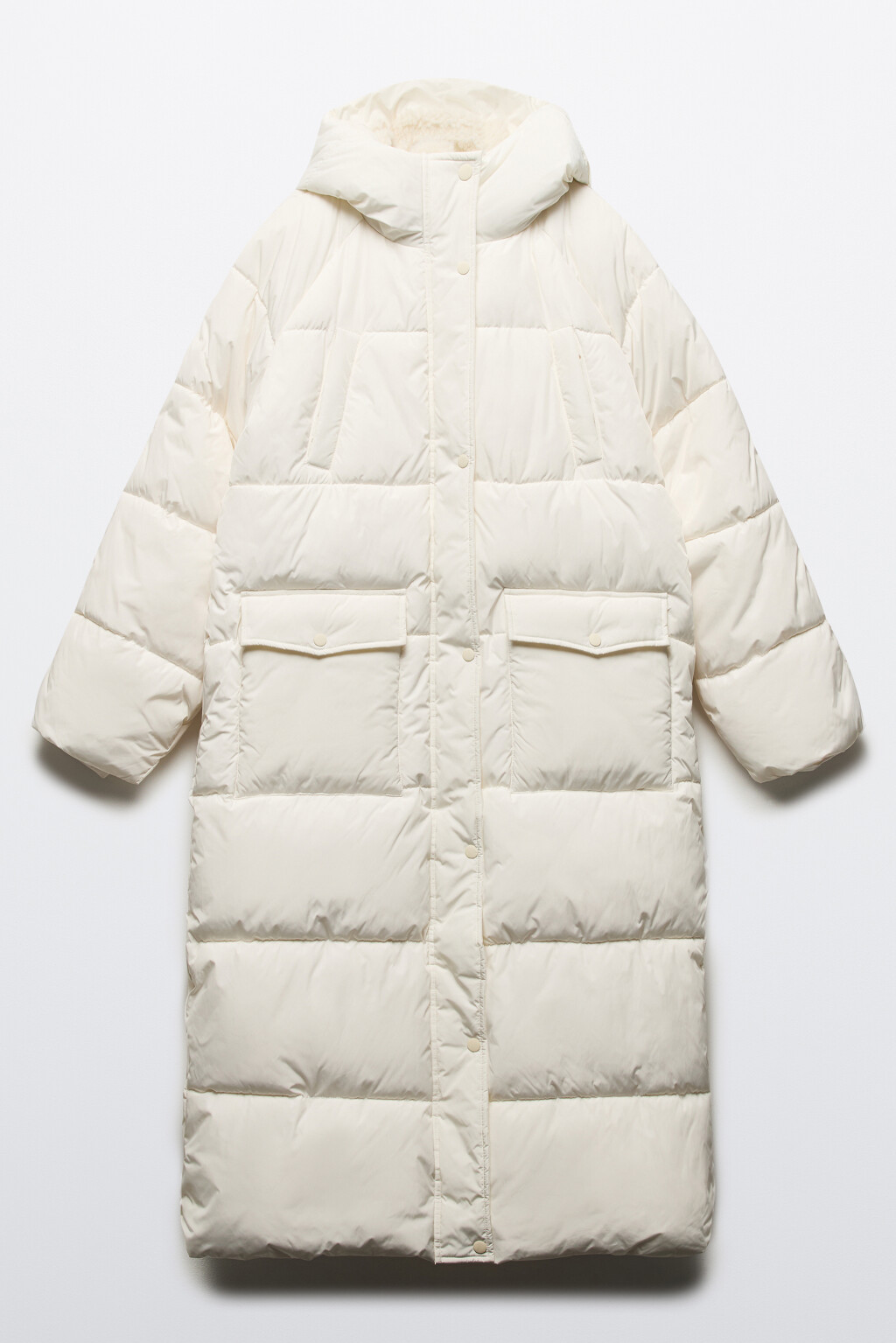 Куртка стеганая с подкладкой из искусственного меха - цвет молочный - 11