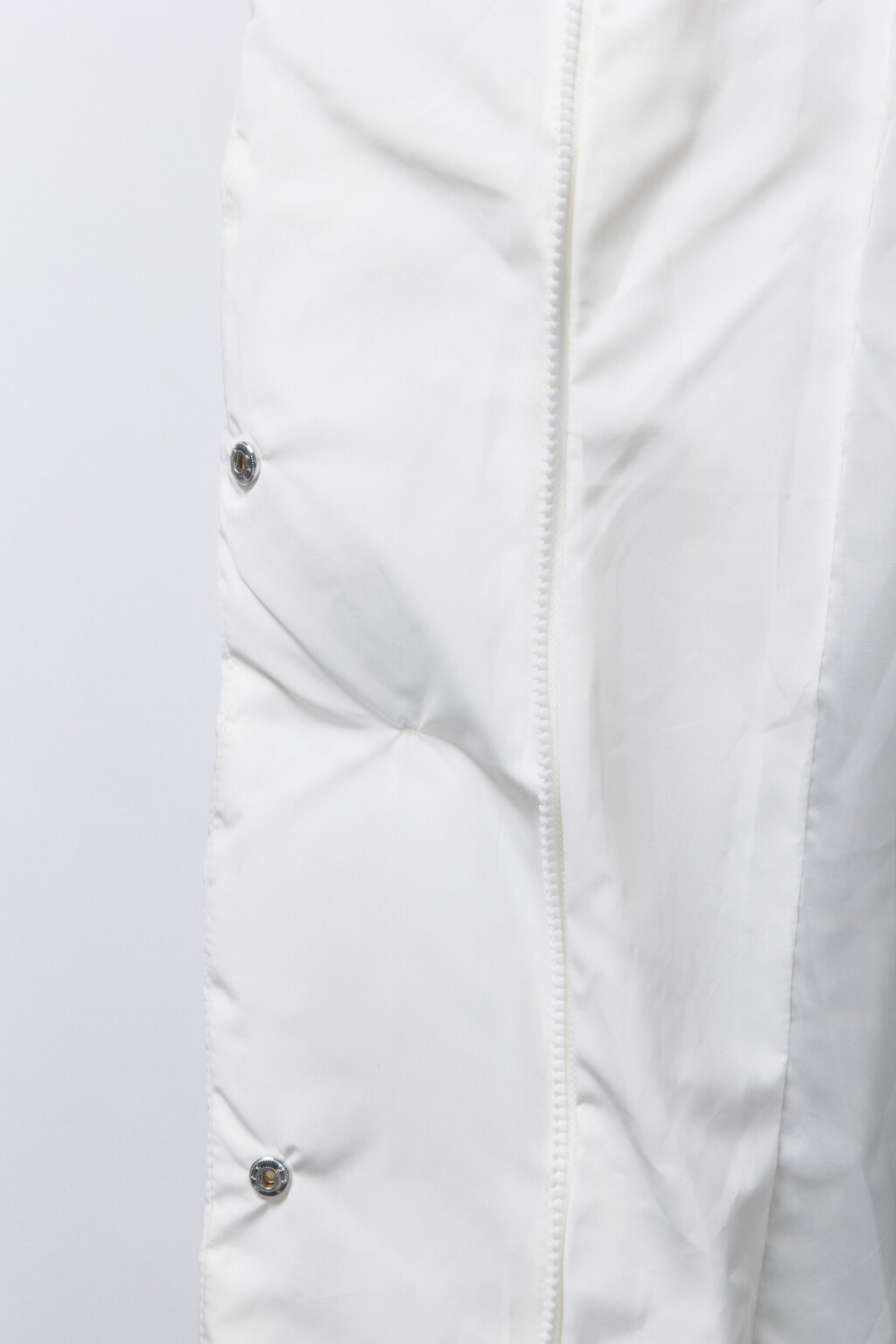 Куртка длинная стеганая с поясом - цвет молочный - 8