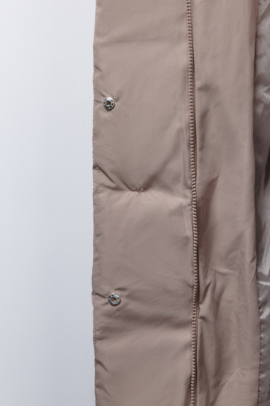 Куртка длинная стеганая с поясом - цвет коричневый - 8