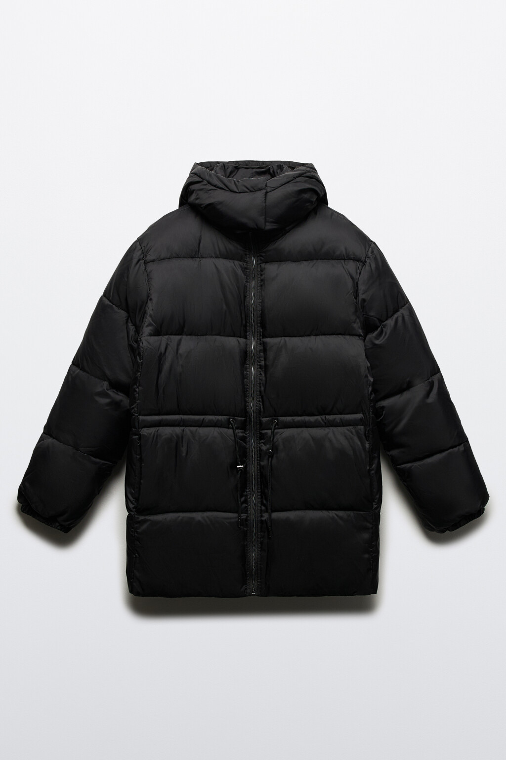 Куртка-парка стеганая утепленная с капюшоном - цвет черный - 10