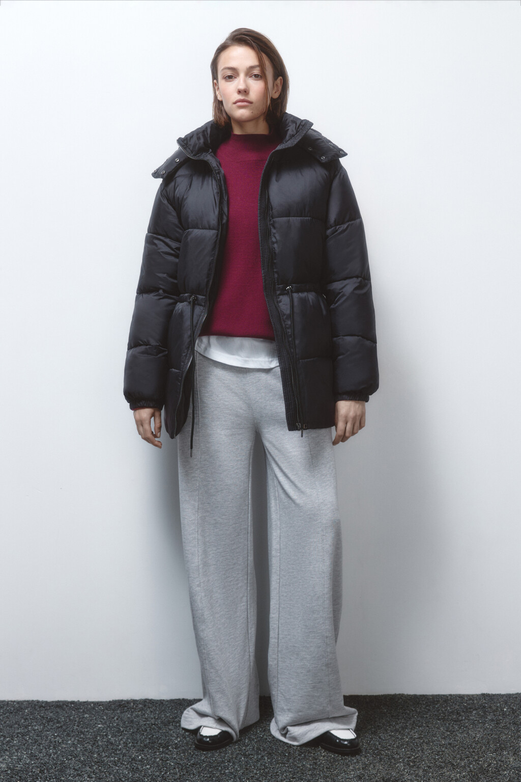 Куртка-парка стеганая утепленная с капюшоном - цвет черный - 6