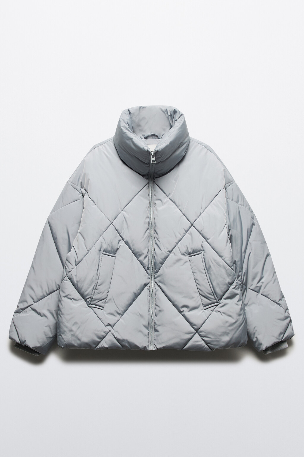 Куртка стеганая короткая с воротником-стойкой - цвет мятный - 9