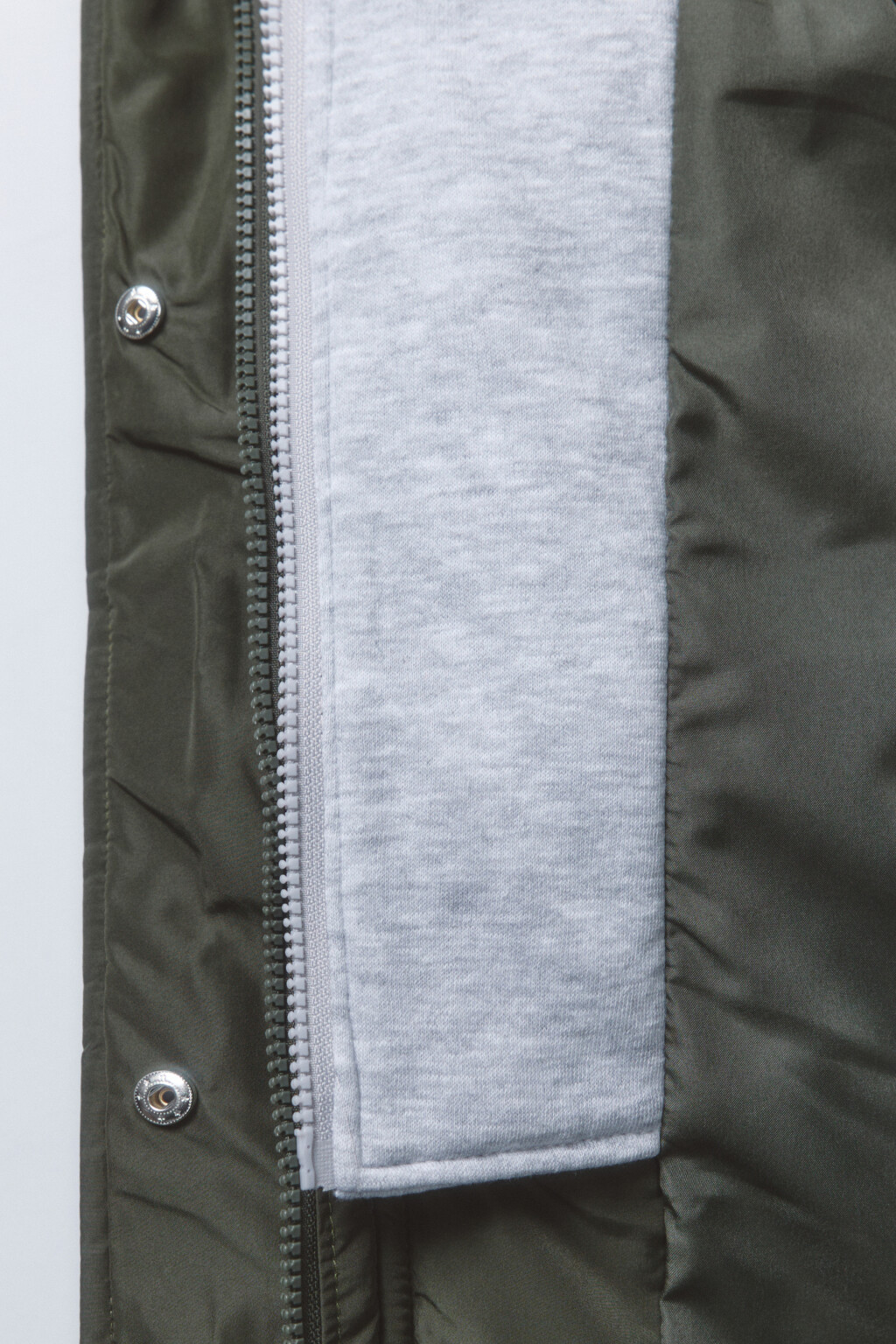 Куртка стеганая с трикотажным капюшоном - цвет зеленый - 8