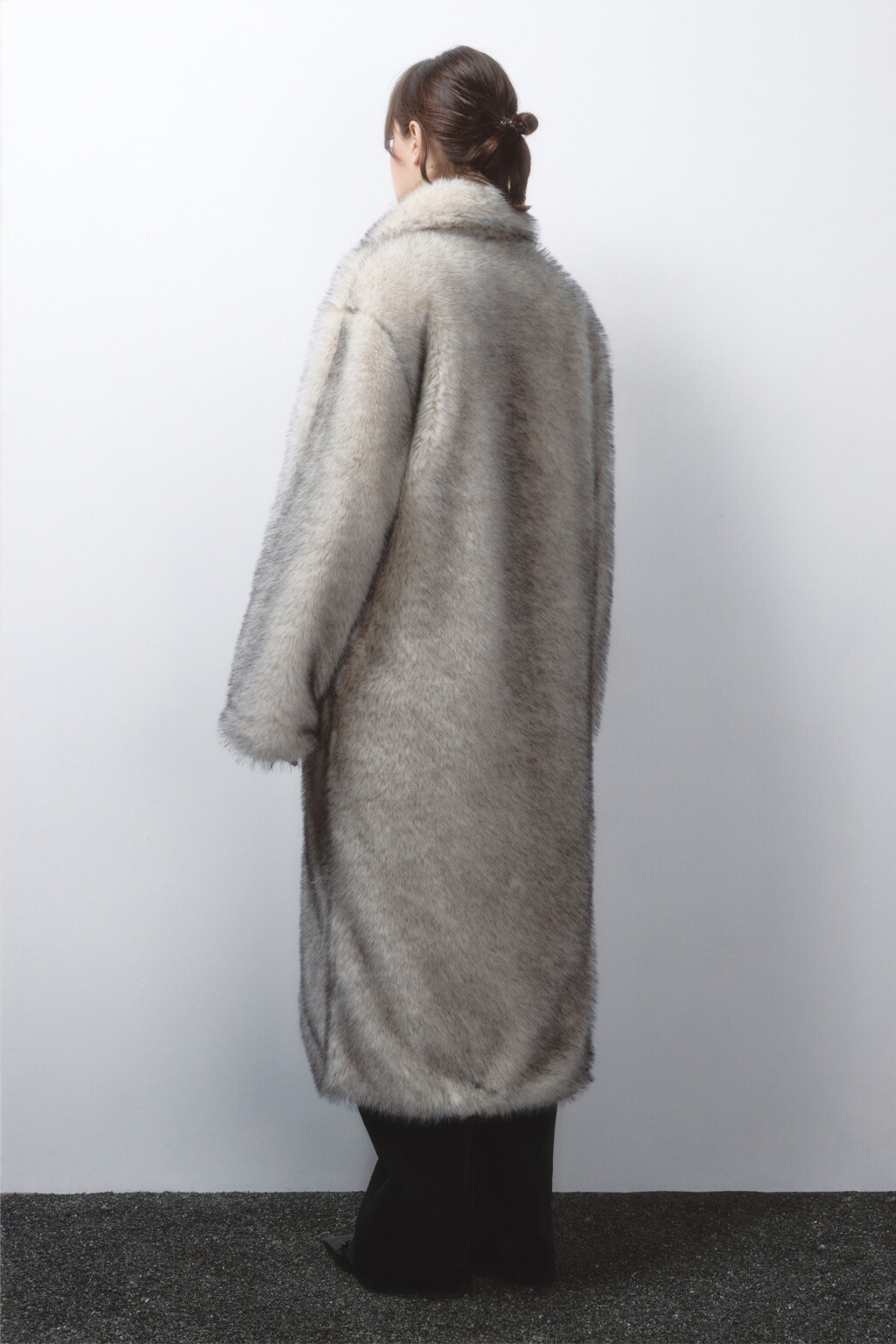 Шуба длинная из искусственного меха - цвет мультиколор - 5