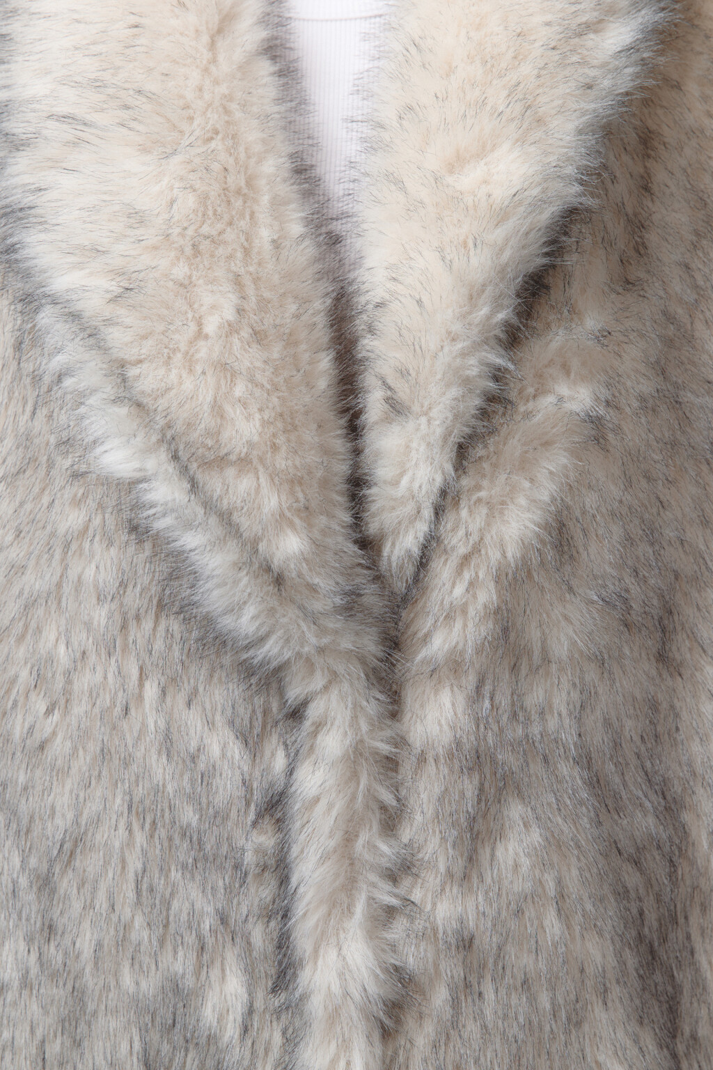 Шуба длинная из искусственного меха - цвет мультиколор - 7