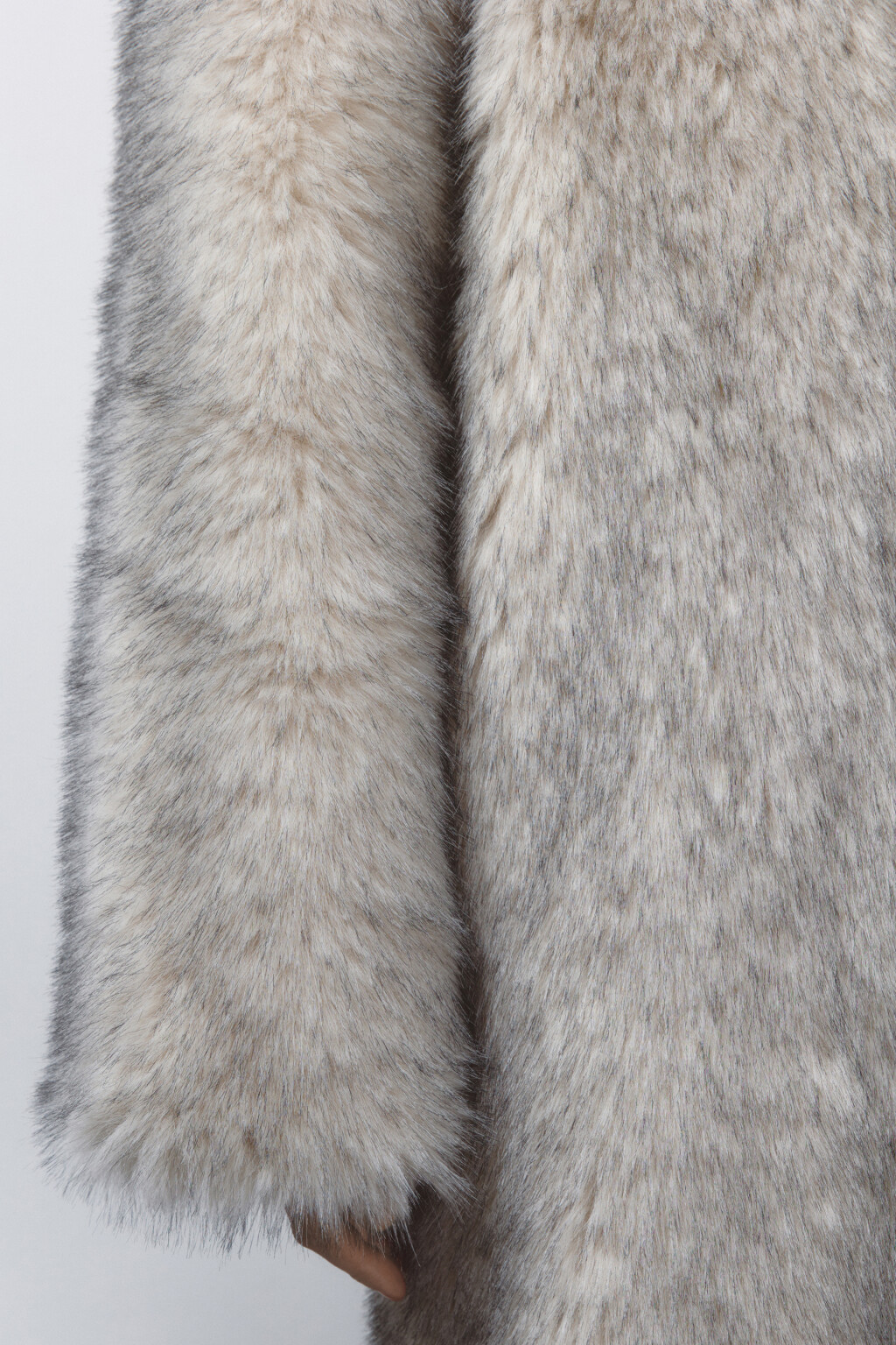 Шуба длинная из искусственного меха - цвет мультиколор - 8