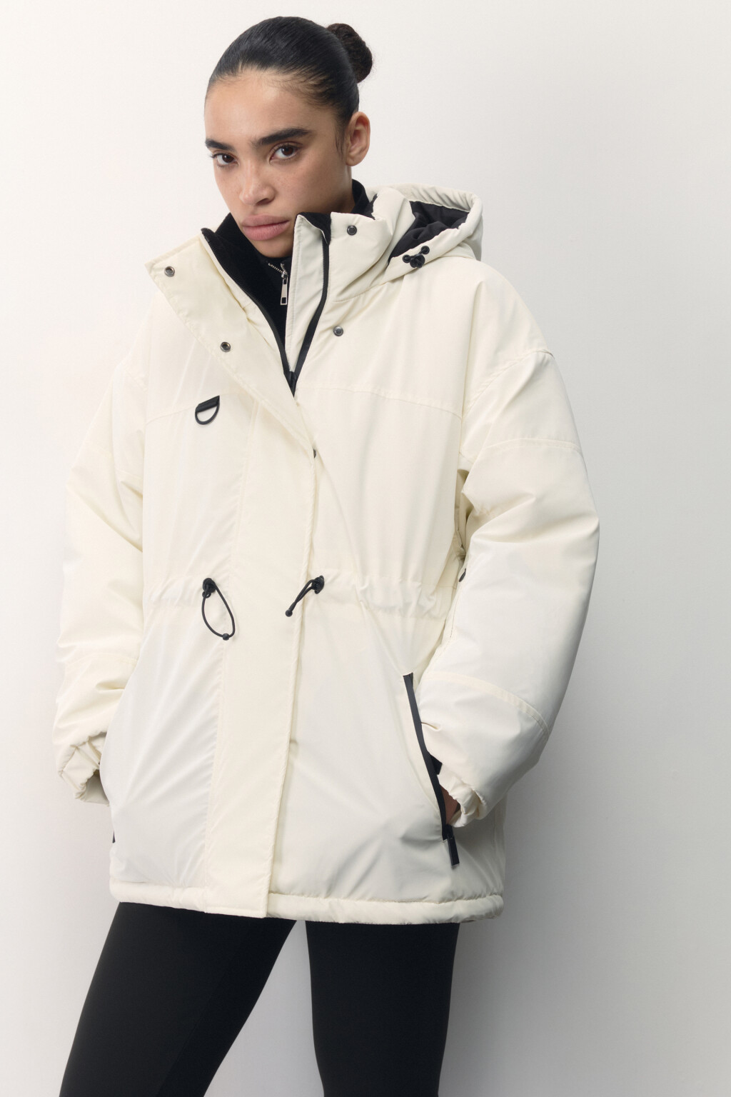 Куртка горнолыжная с блестящим эффектом - цвет ванильный - 2