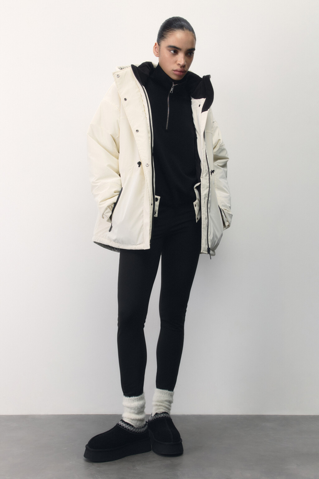 Куртка горнолыжная с блестящим эффектом - цвет ванильный - 6